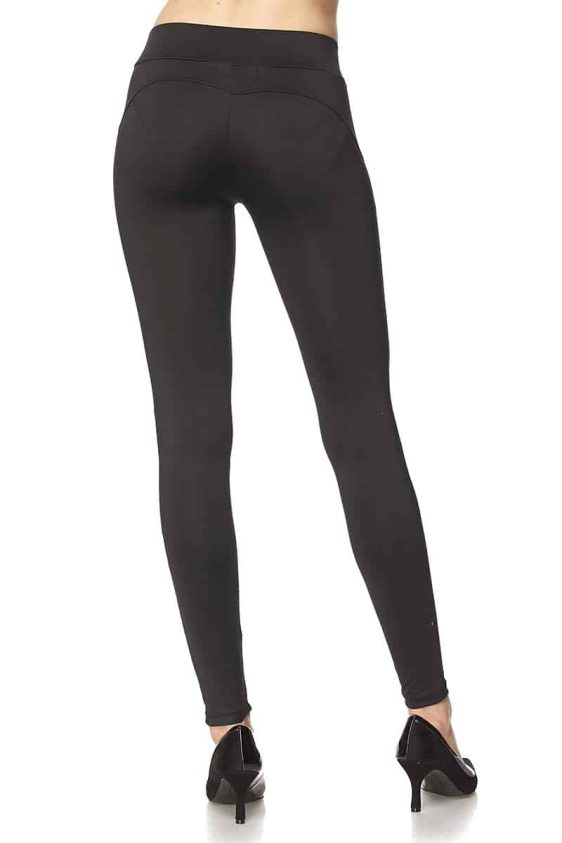 Solid active push-up leggings - 2