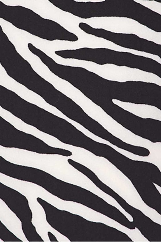 Zebra Print Brushed Ankle Leggings - Its All Leggings