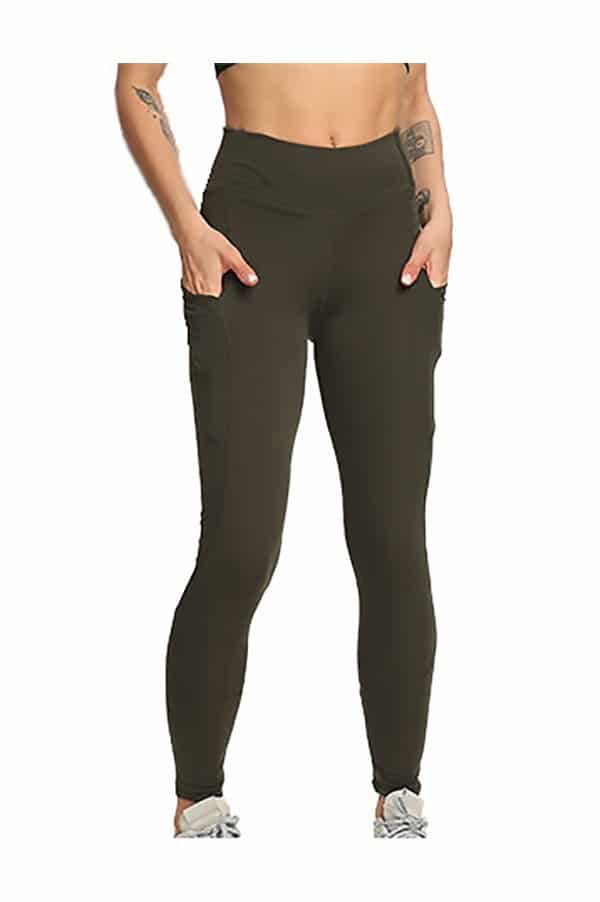 Activewear High Waisted Yoga Pants with Side Pockets