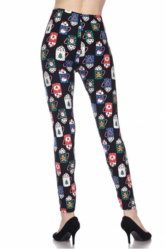 A Cup Of Christmasl Brush Ankle Leggings - 5