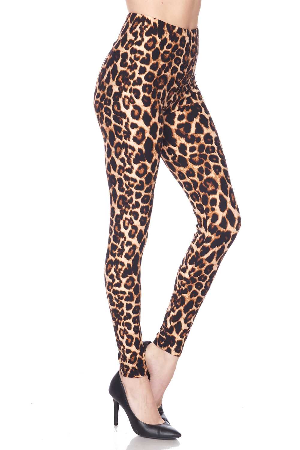Classy Leopard Animal Printed Brush Leggings - 4