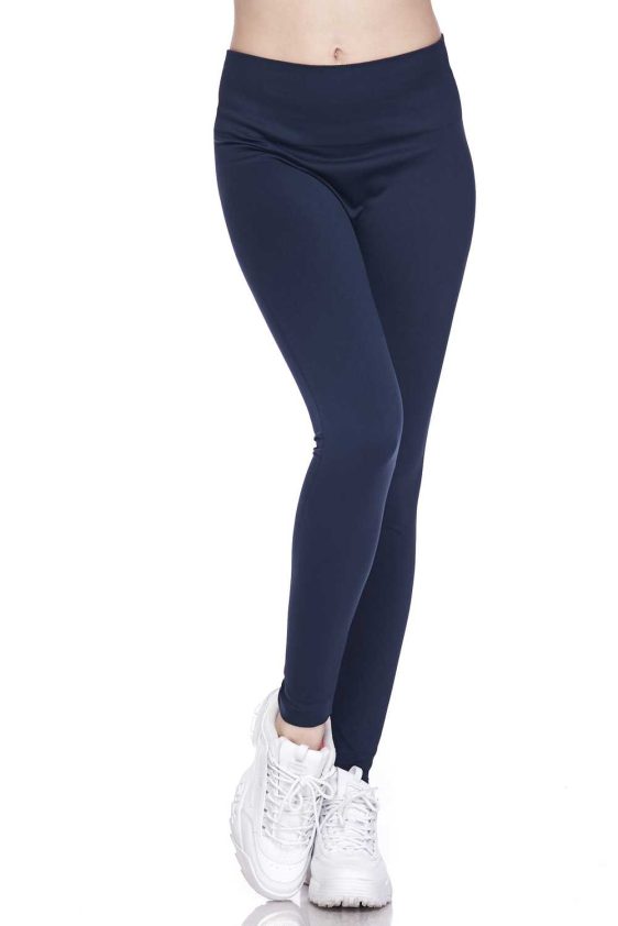Solid Stretch Seamless Leggings - 6