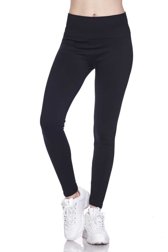 Solid Stretch Seamless Leggings - 2