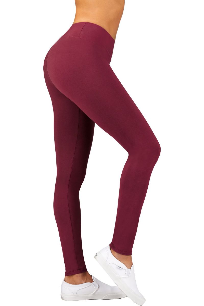 Solid Color 1 Inch High Waisted Fleece Lined Ankle Leggings - Its All  Leggings
