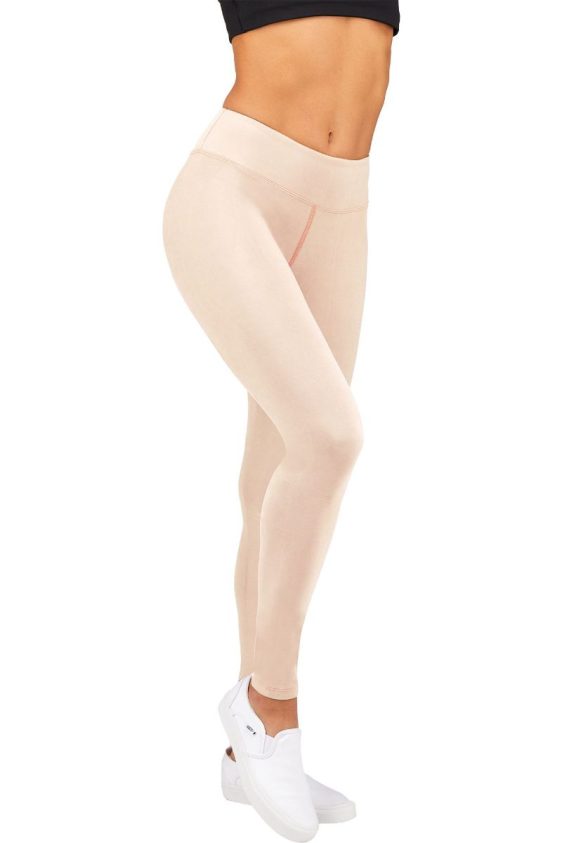 Solid Color 3 Inch High Waisted Ankle Leggings