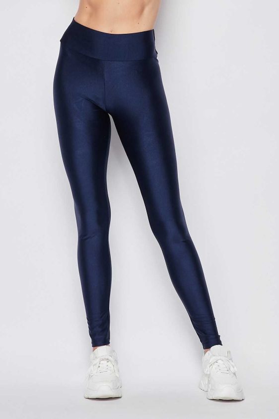 Solid Color 3 Inch High Waisted Shiny Scrunch Butt Lifting Leggings