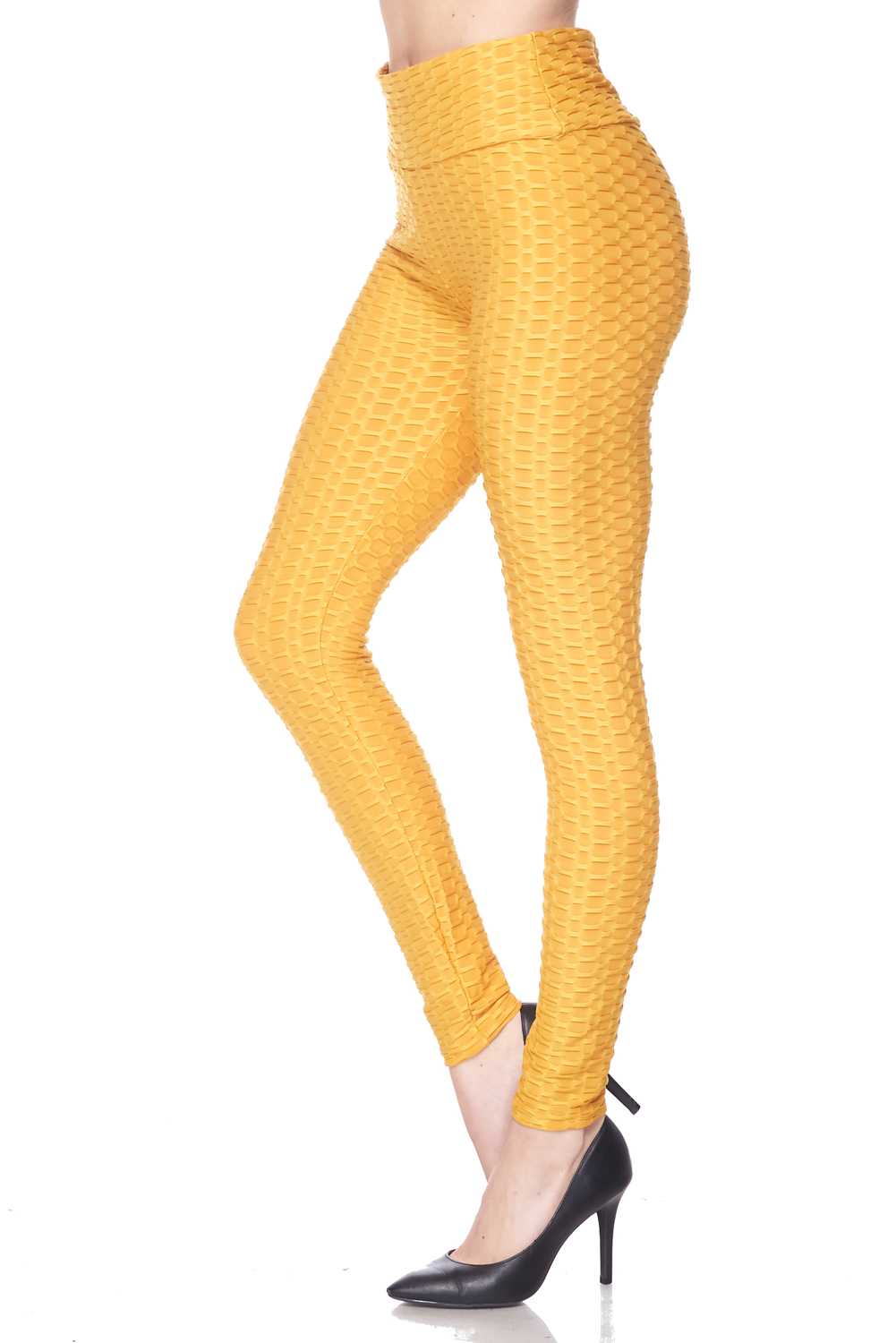 Solid Color 3 Inch High Waisted Scrunch Butt Lifting TikTok Leggings - Its  All Leggings
