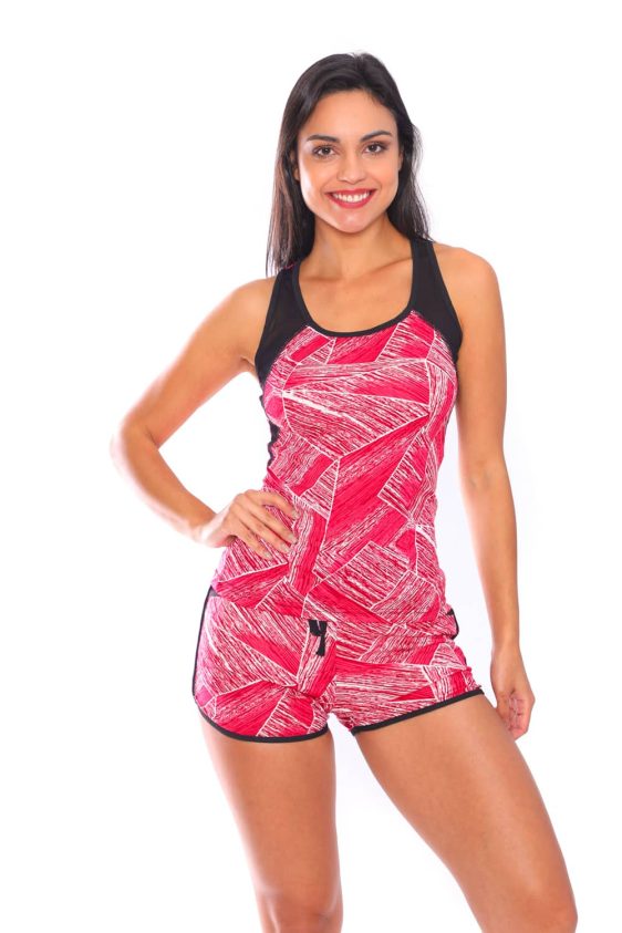 Activewear Set With a Racer Back Tank Top - 11