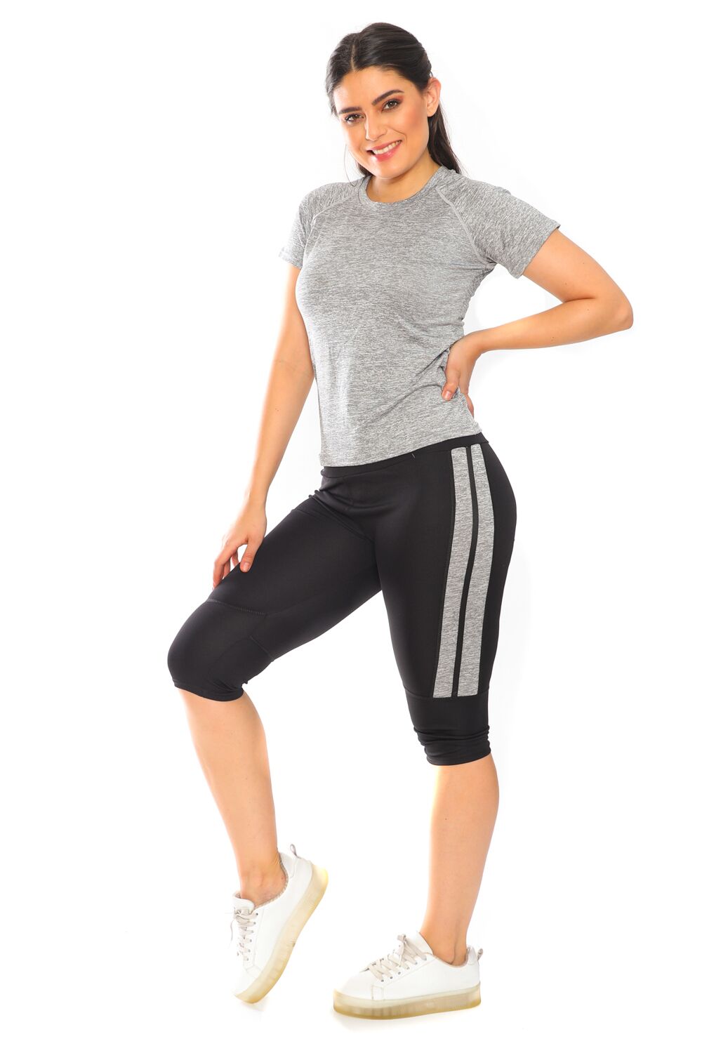 Activewear Sets 2 Pcs with Honey Comb Cropped Top and TikTok Leggings - Its  All Leggings
