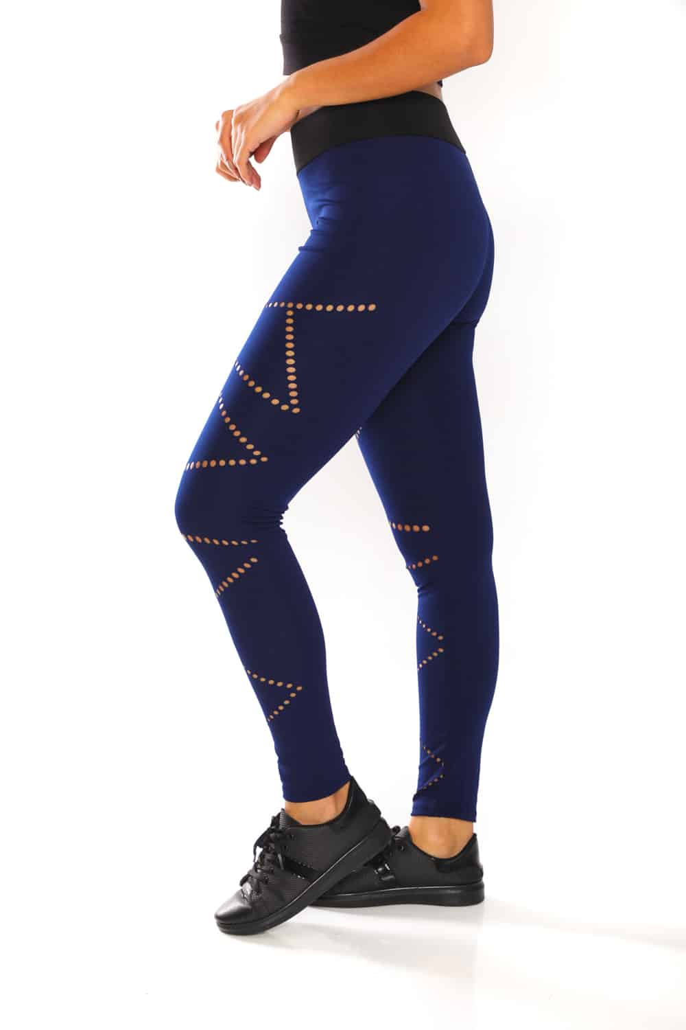 Solid Color 3 Inch High Waisted Cross Point Cut Design Buttery Soft Leggings