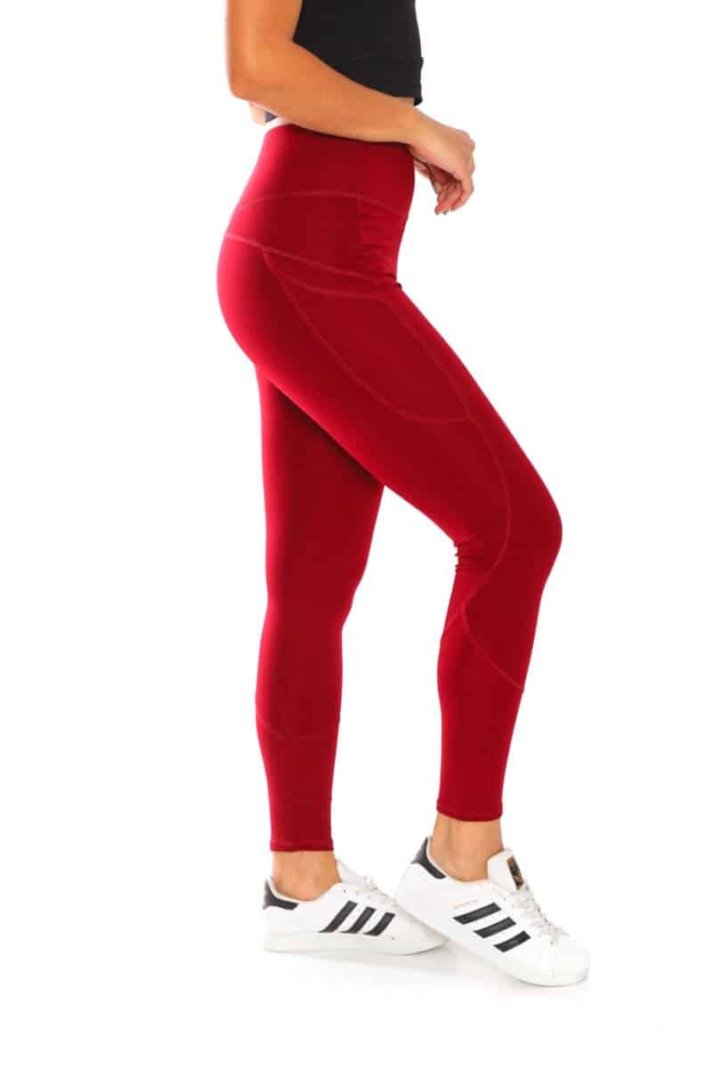 Activewear High Waisted Yoga Pants with Side Pockets