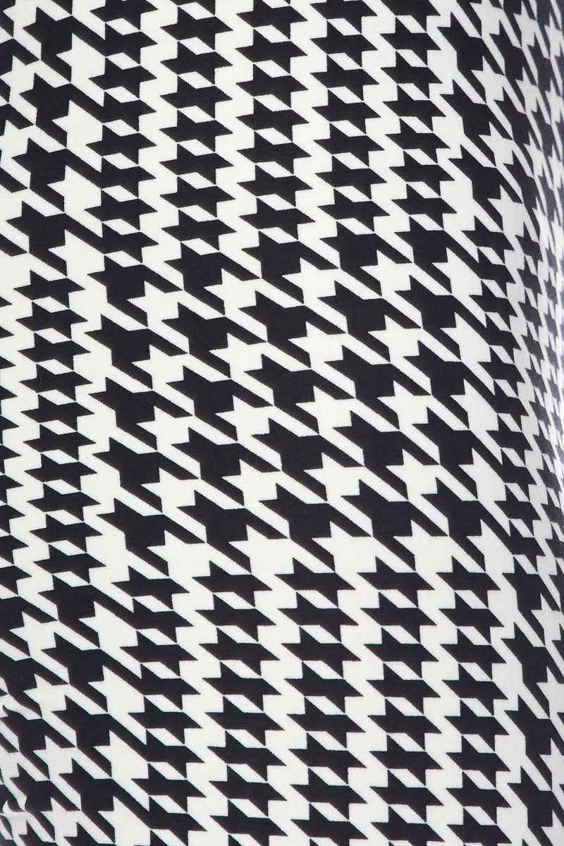 Houndstooth Check Print Ankle Leggings - 6