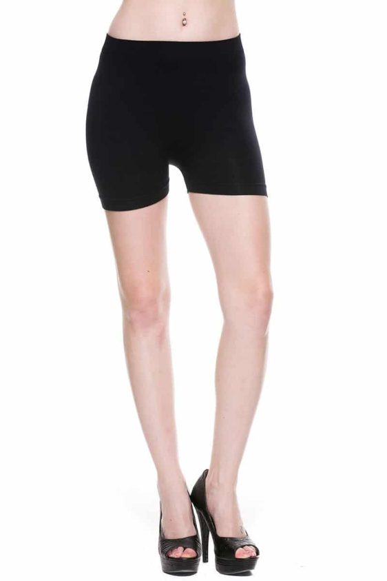 Seamless Stretch Hot Mini Shorts Leggings Tights - 2