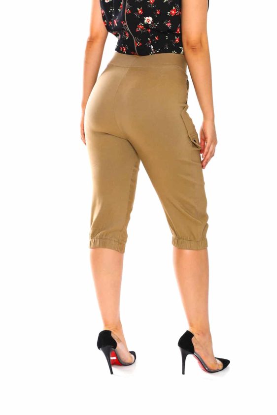 Womens Bermuda Pants with Pockets - 4