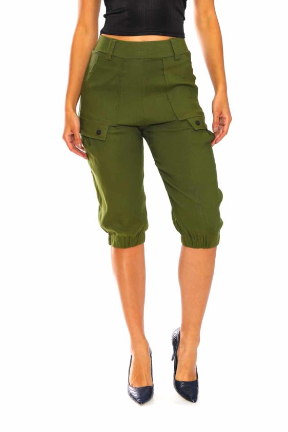 Womens Bermuda Pants with Pockets - 11