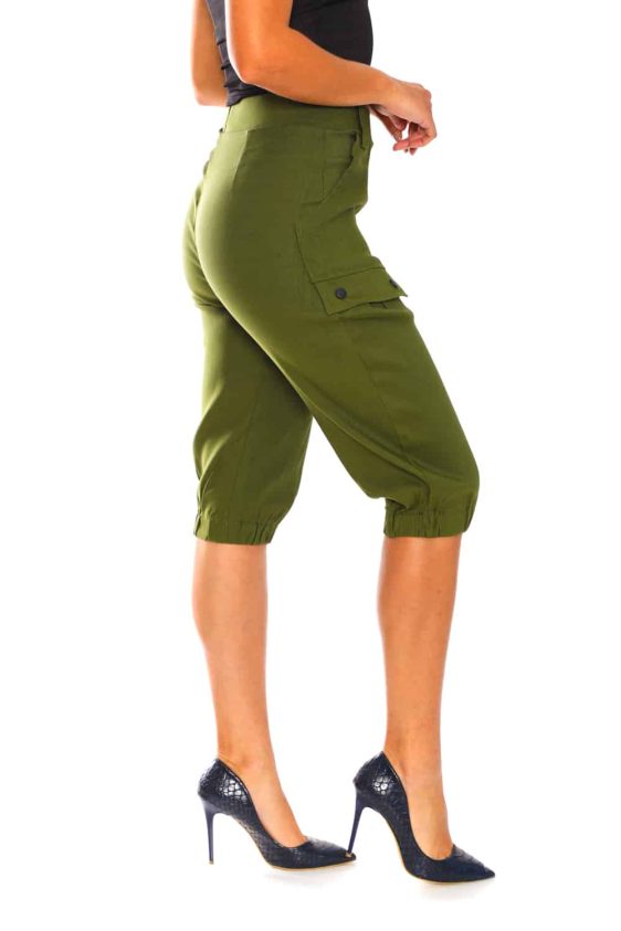 Womens Bermuda Pants with Pockets - 14