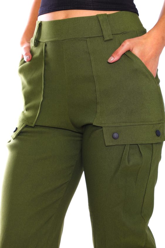 Womens Bermuda Pants with Pockets - 15