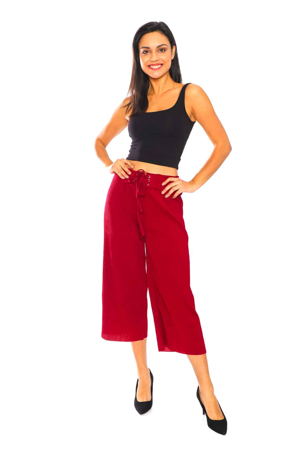 Culotte Pants with Pleats