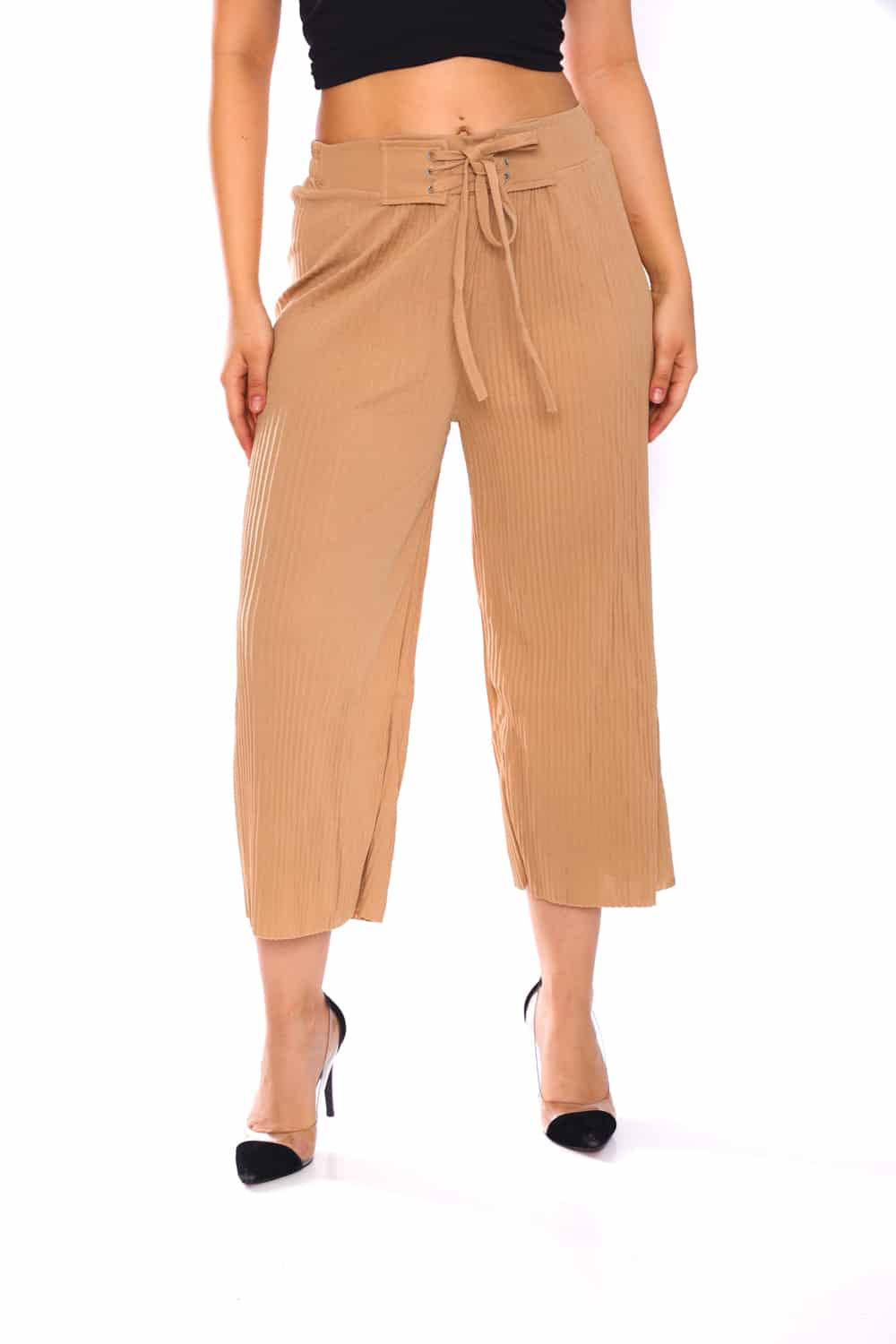 Culotte Pants with Pleats - 7