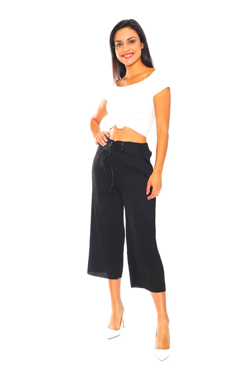 Culotte Pants with Pleats - 20