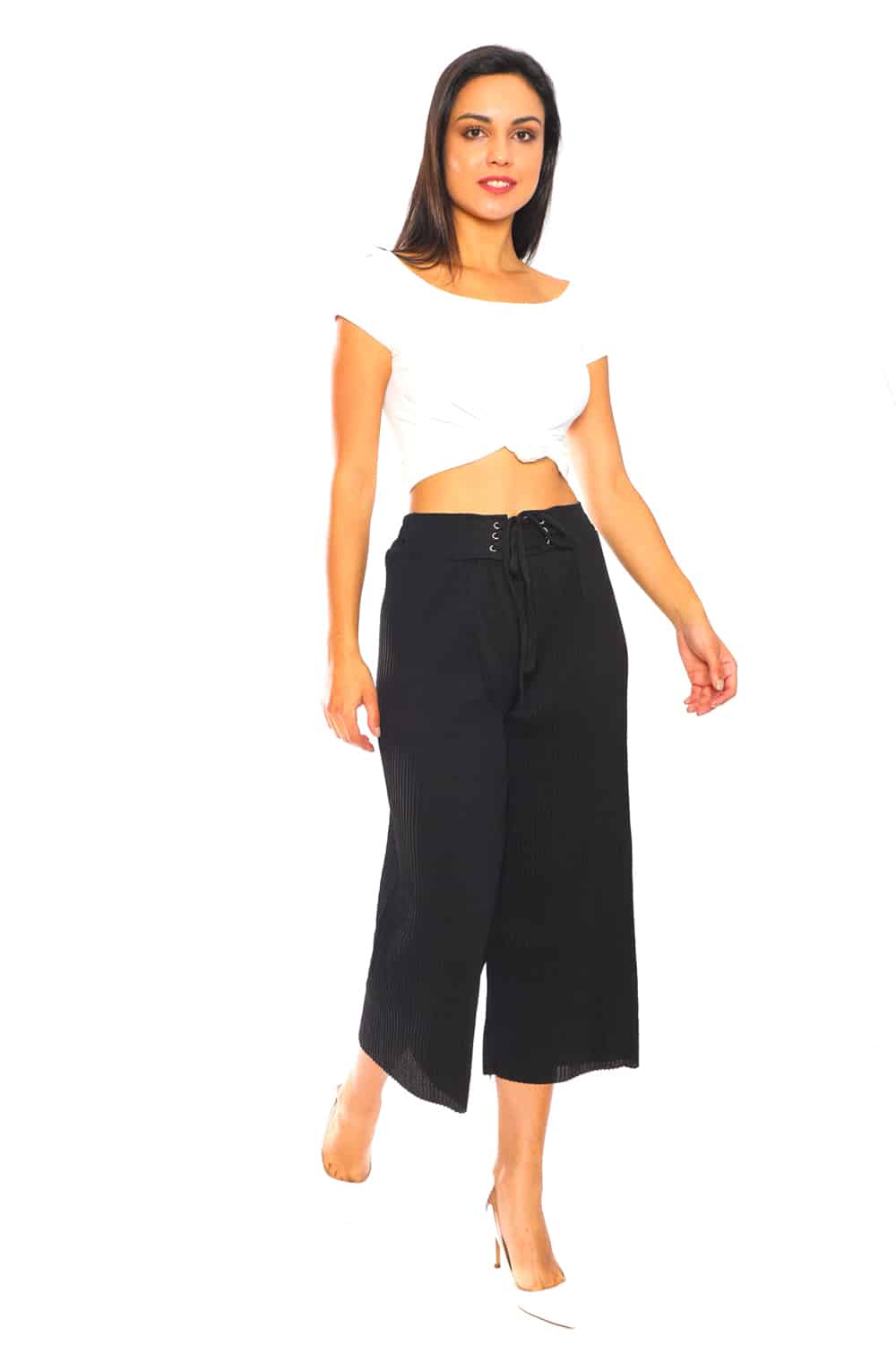 Culotte Pants with Pleats - 21