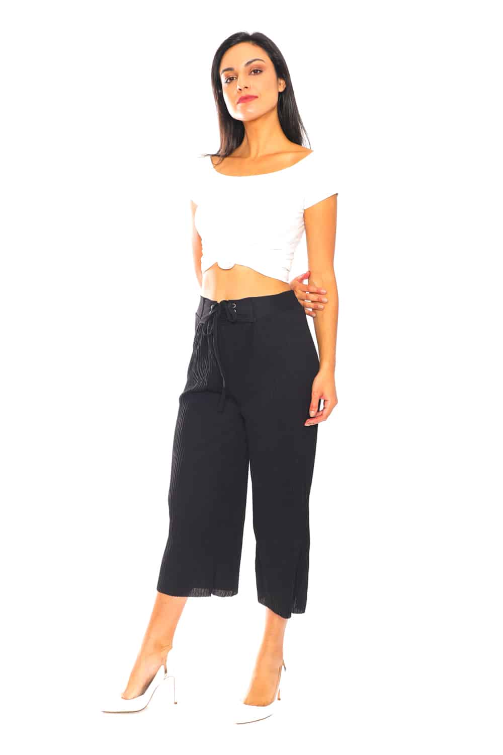 Culotte Pants with Pleats - 22