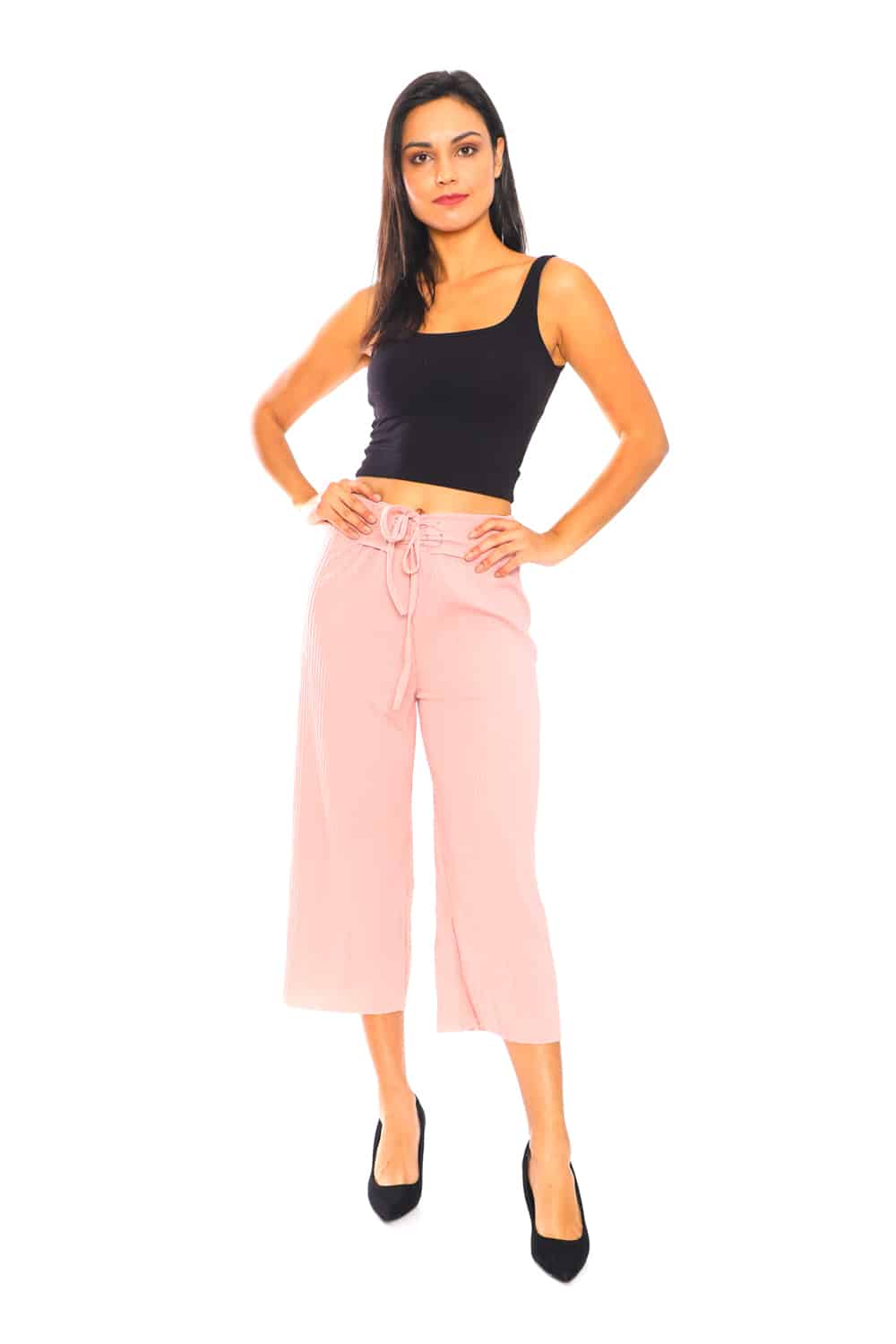 Culotte Pants with Pleats - 28