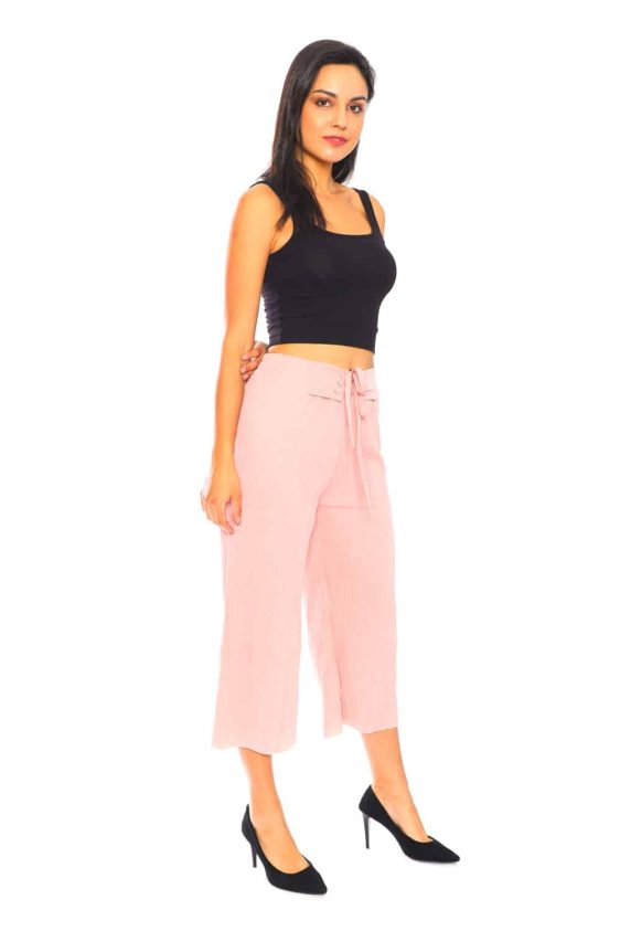 Culotte Pants with Pleats - 30
