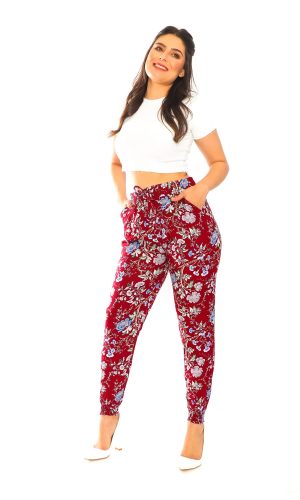 Harem Floral Print Summer Pants