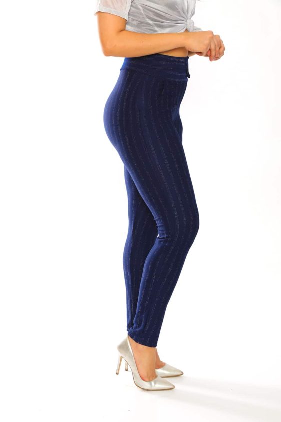 Navy Stretched Casual Pant - 2