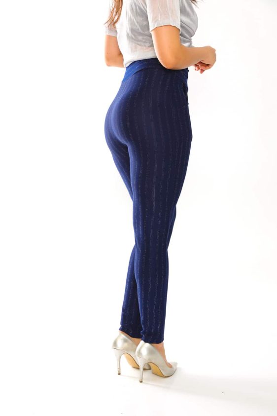 Navy Stretched Casual Pant - 3