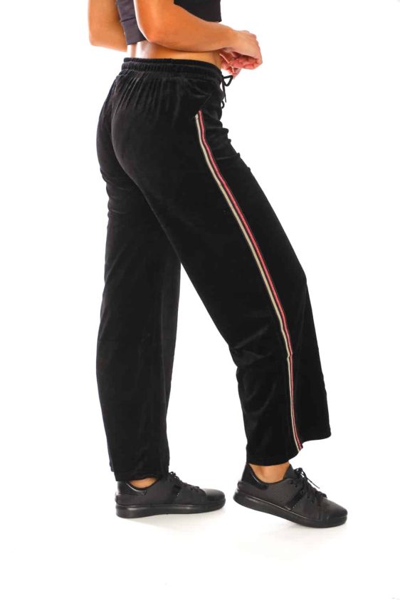 Women's Side Taping Velour Wide Pants - 13