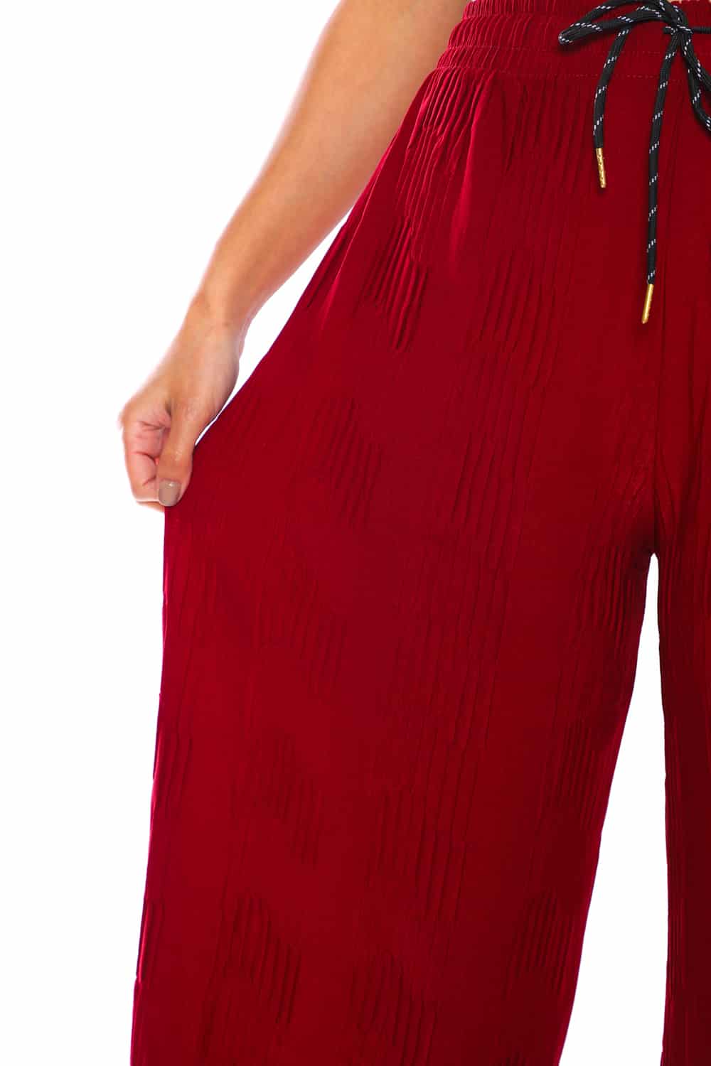 Women's Pleats Flowy Wide Pants - 6