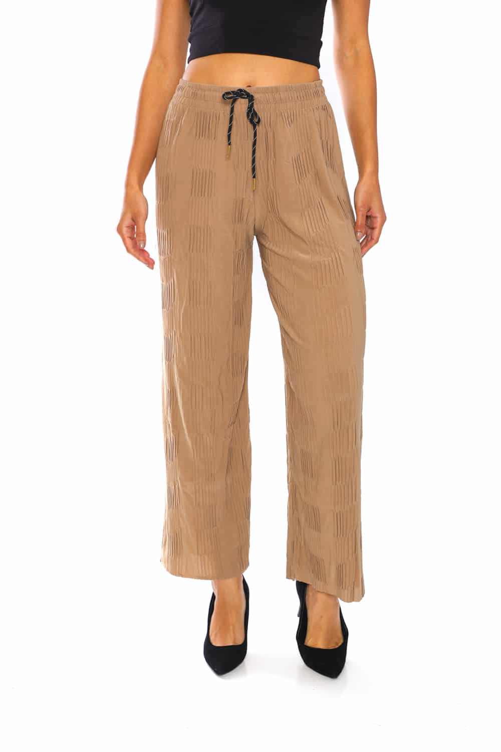 Women's Pleats Flowy Wide Pants - 17
