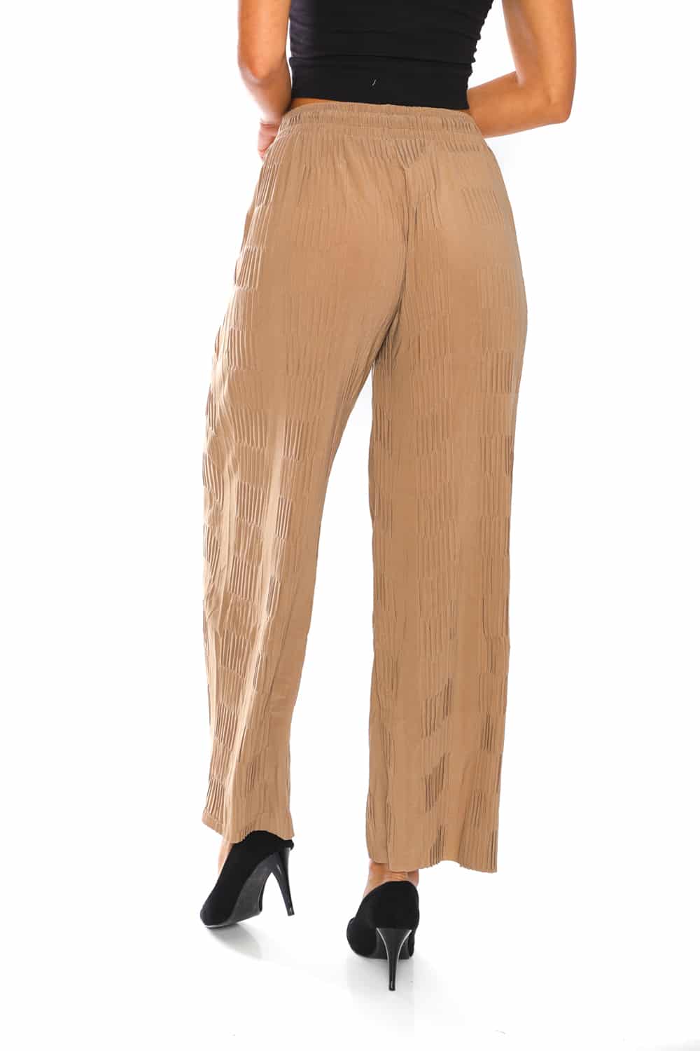 Women's Pleats Flowy Wide Pants - 19