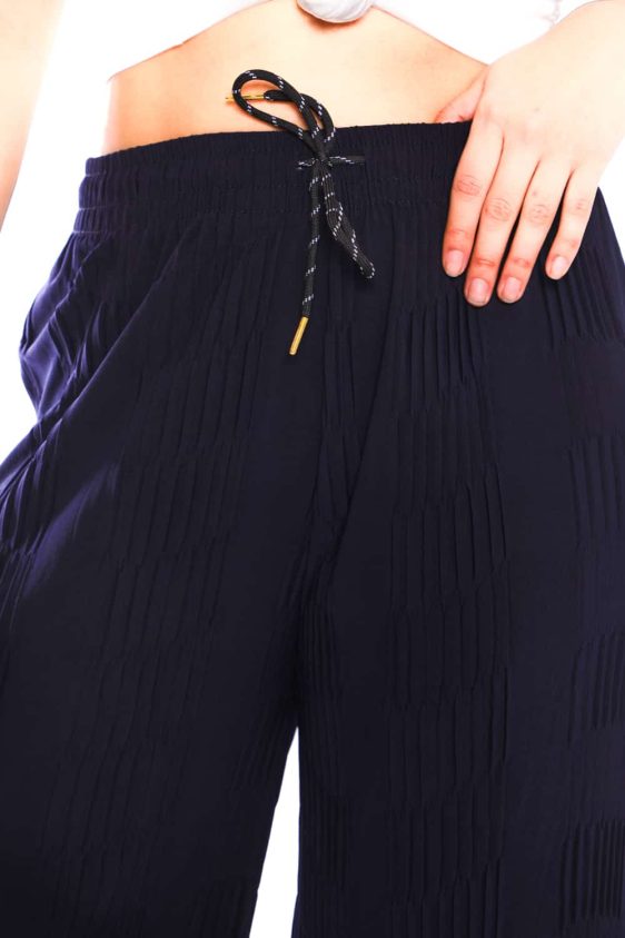 Women's Pleats Flowy Wide Pants - 35