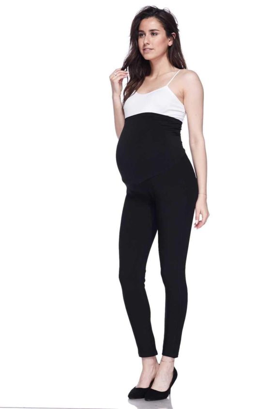 Solid Maternity Stretch Pants - 2