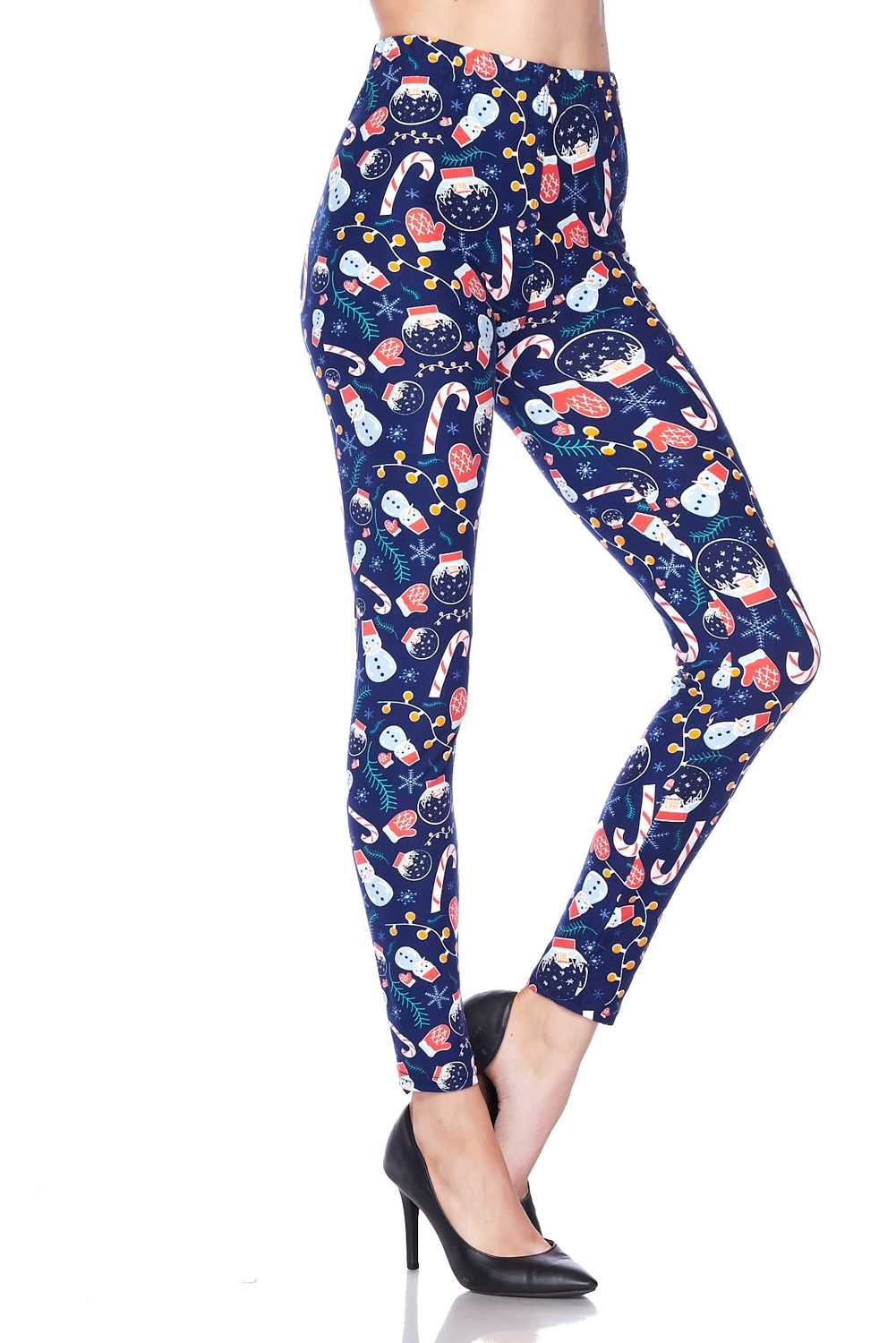 Warm on a Cold Night Print Brushed Leggings