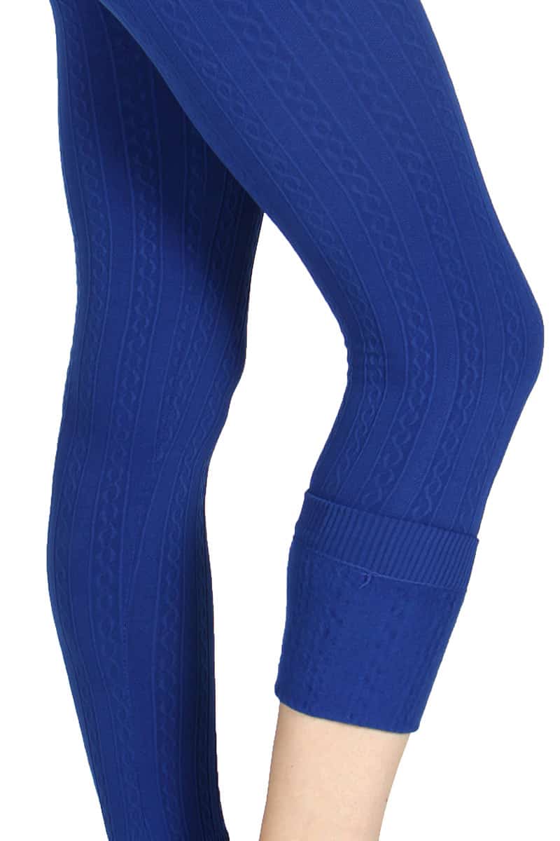 Royal to light blue ombre exercise capri length leggings. Made of 65%  nylon, 30% polyester and 5% Spandex. Sold in packs of six - two smalls, two  mediums, two larges. | 732479 | Wholesale Fashion Jewelry