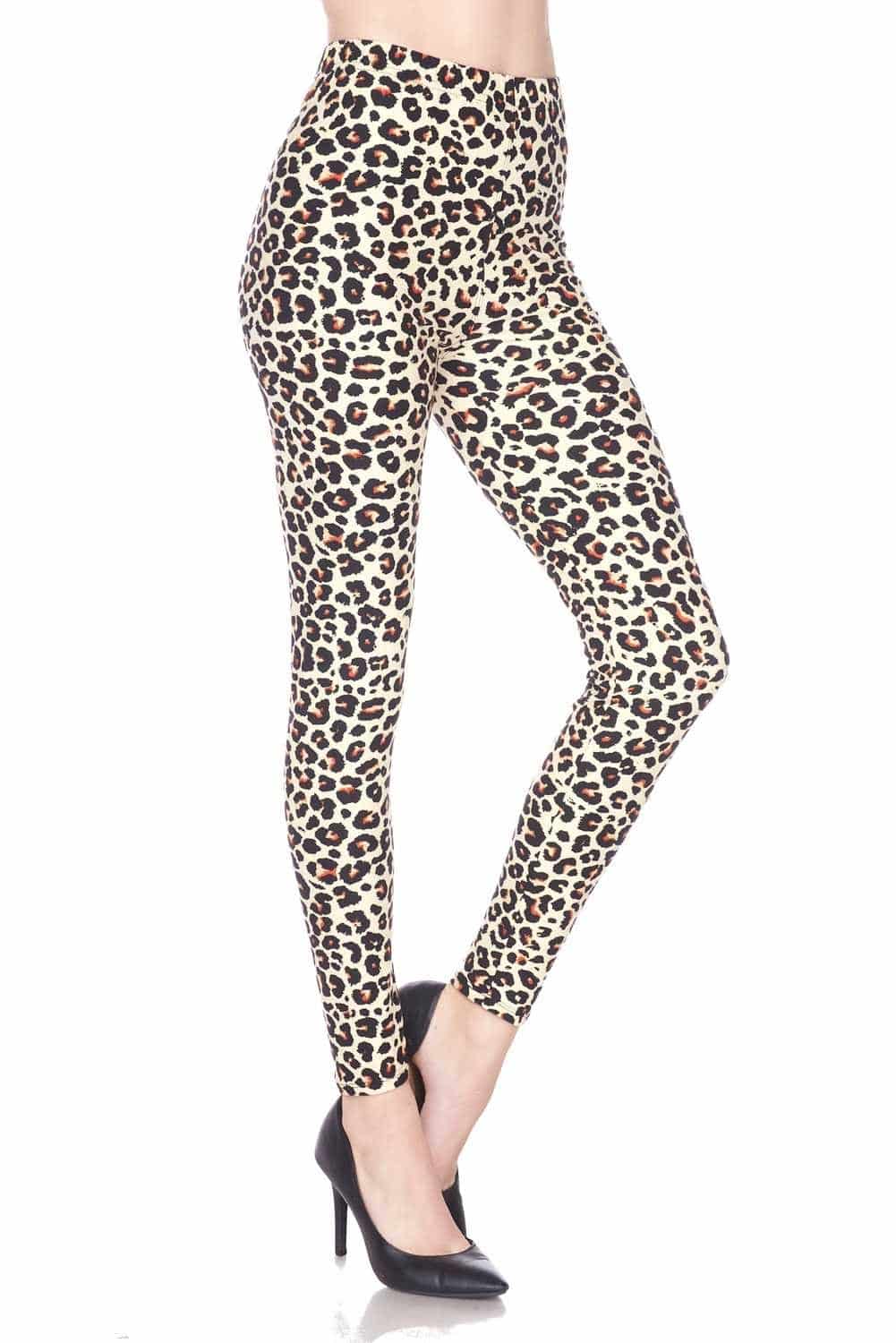 Stylish Leopard Print Ankle Leggings - Its All Leggings
