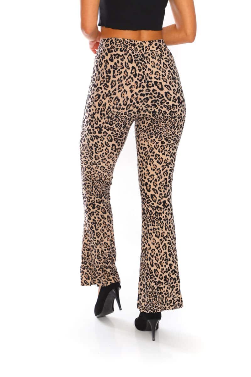 Yummy Material Leopard Print Flare Pants - 4