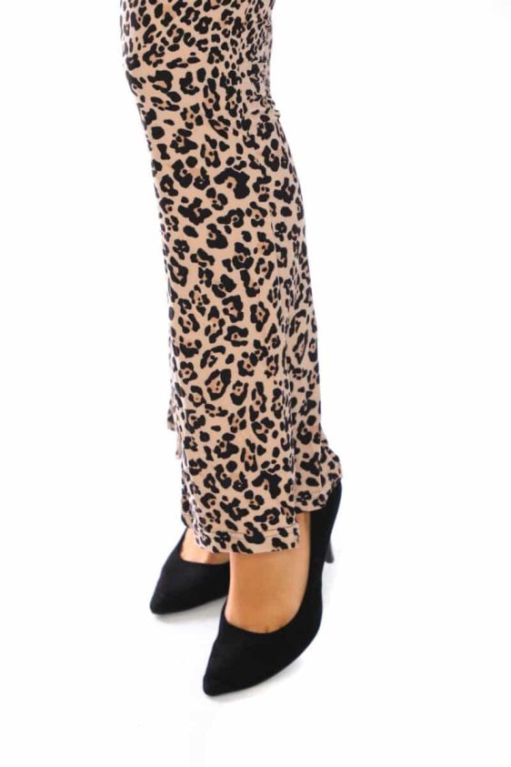 Yummy Material Leopard Print Flare Pants - 5