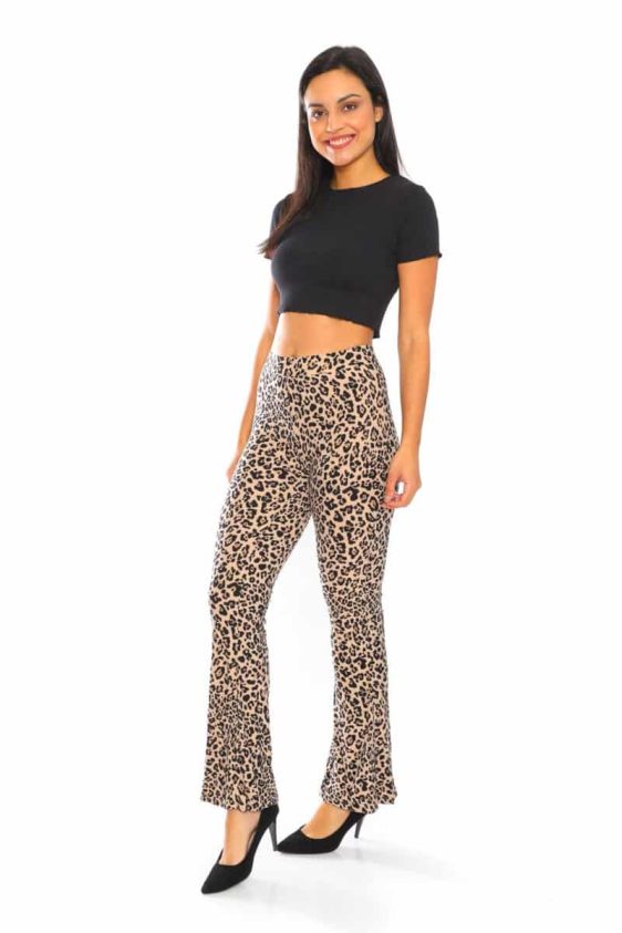 Yummy Material Leopard Print Flare Pants - 2