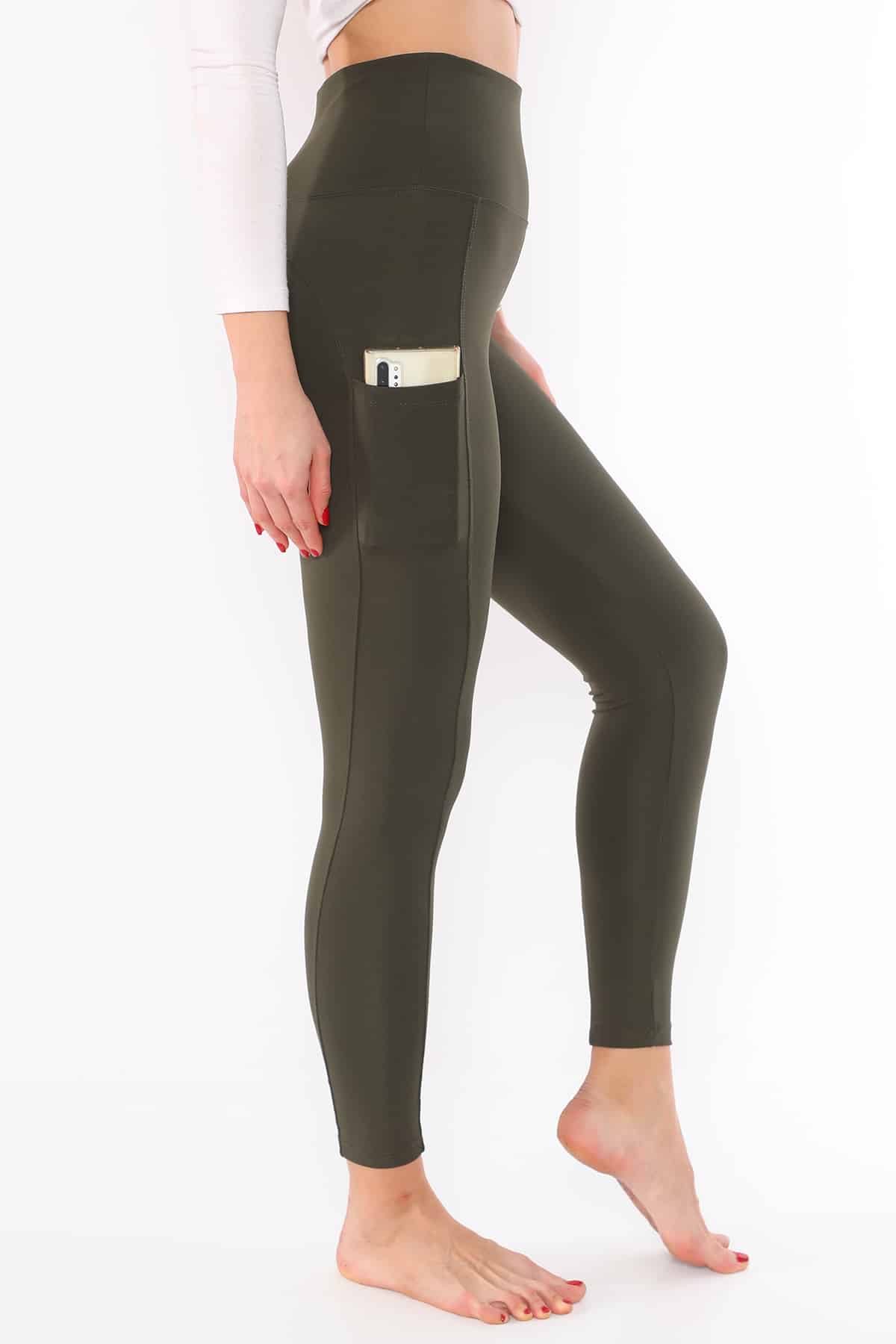 Full Length Leggings with Pockets (3-Inch Waistband) – Satina