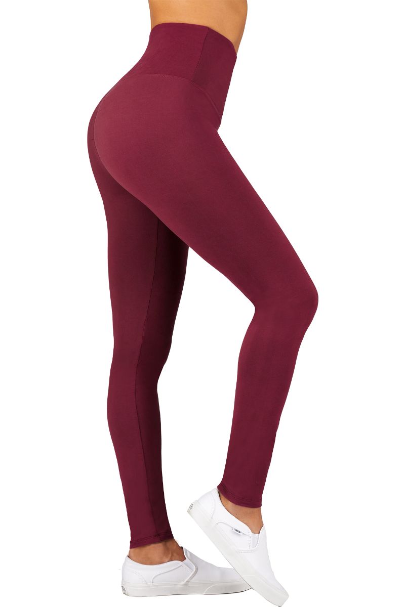 Solid Color 5 Inch High Waisted Fleece Lined Leggings - Its All