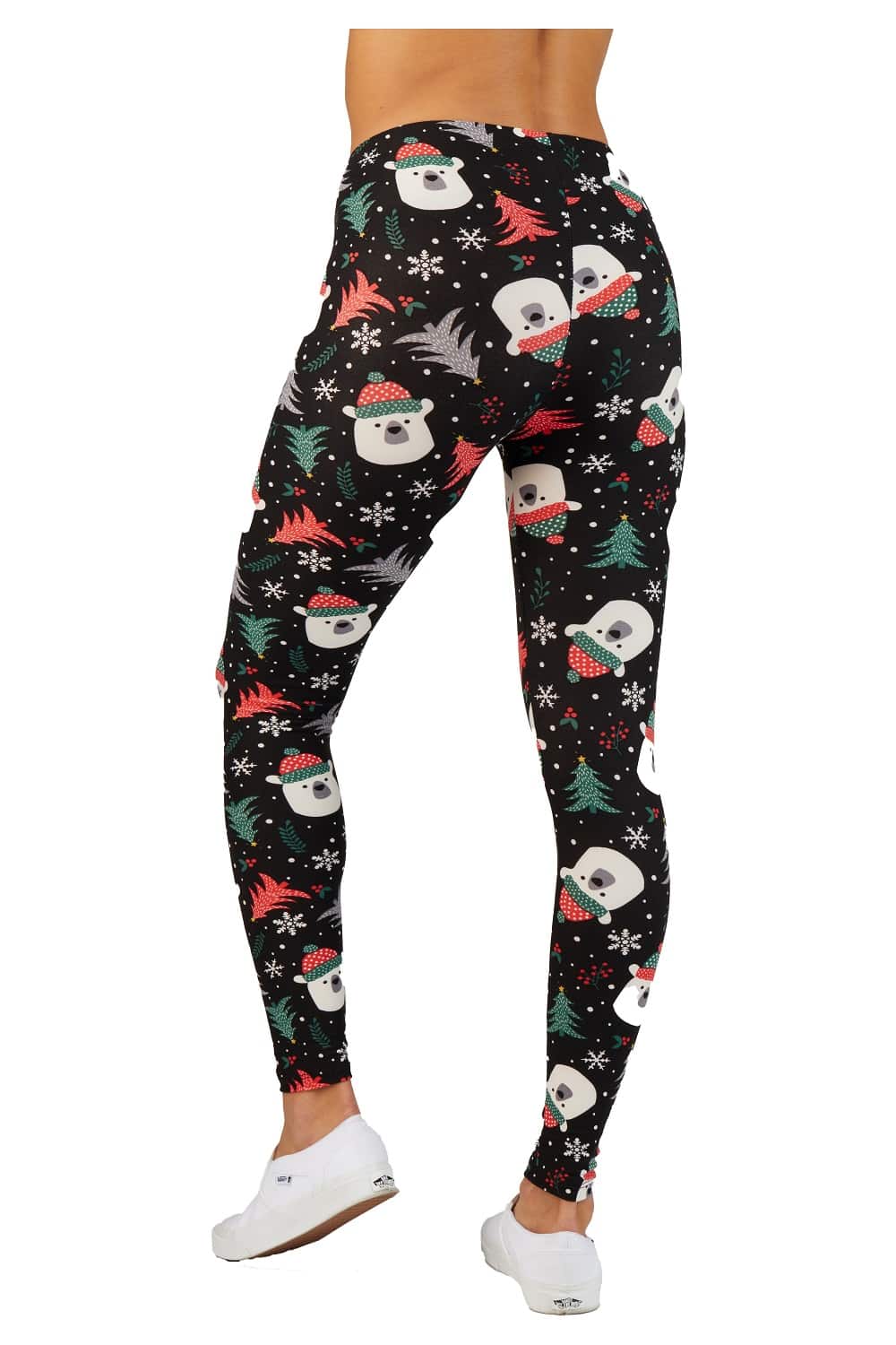 Christmas Tree Print Leggings, Affordable Trendy and Modest Clothing