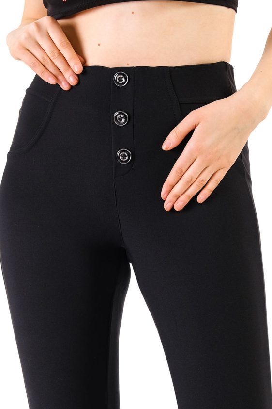 Pants for Woman with Buttons and Back Pockets