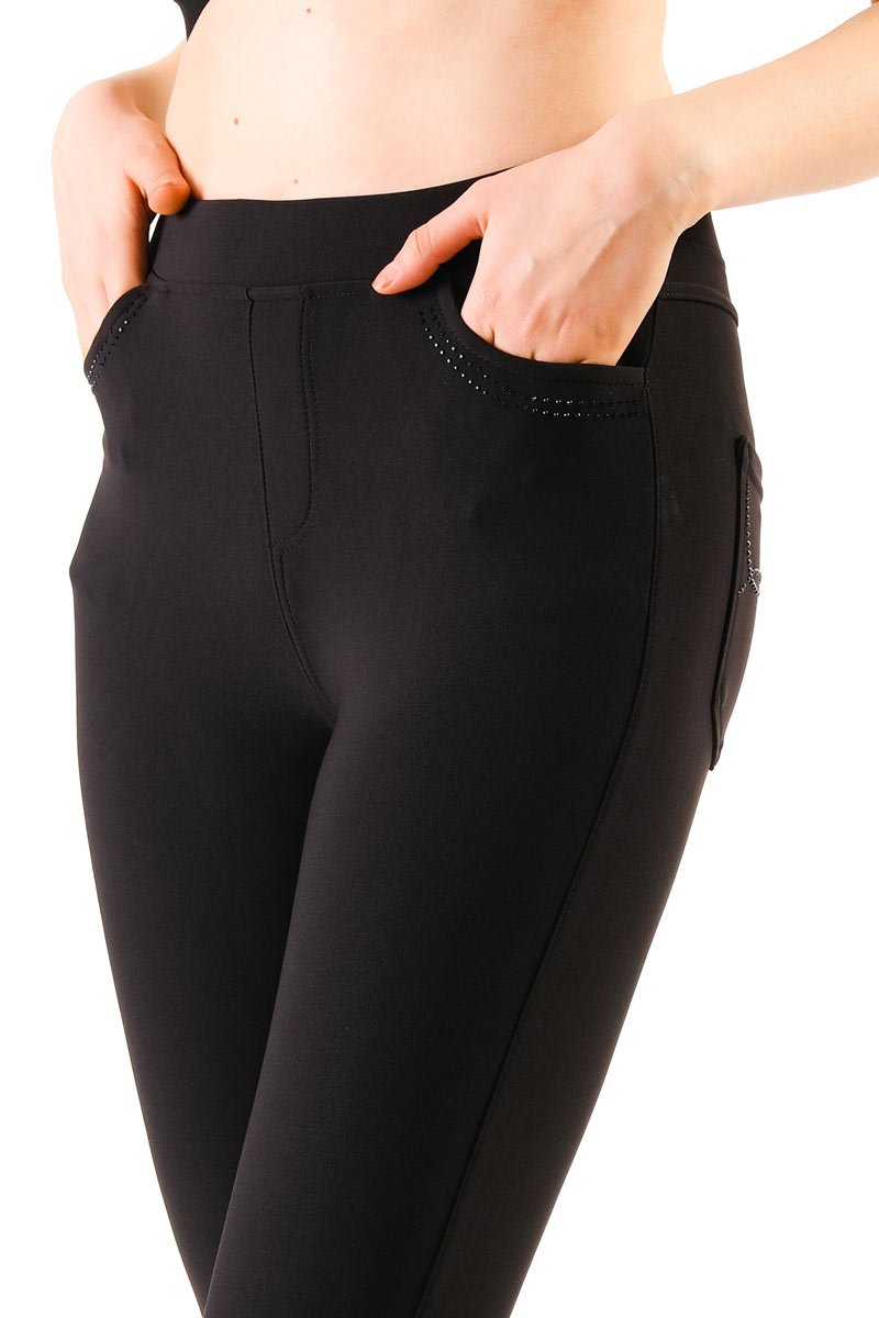 Women’s Pants Skinny Slim Treggings with Pockets - Its All Leggings