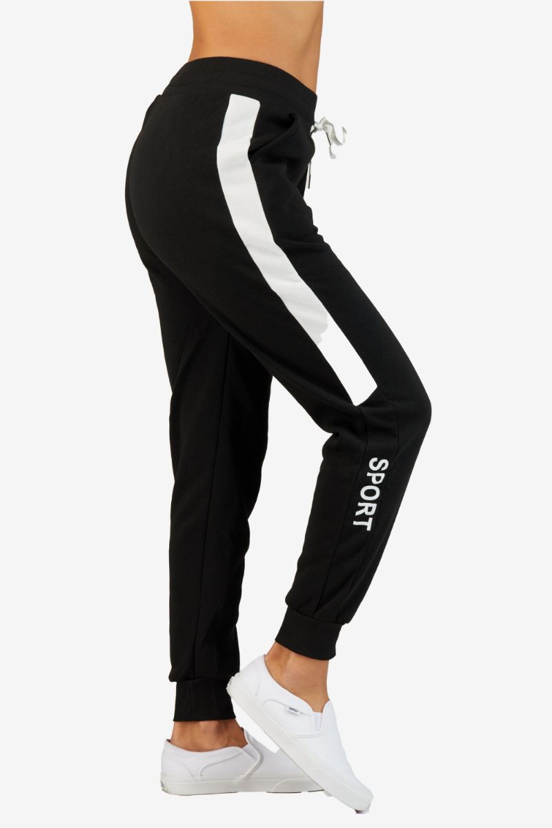 Women’s Jogger Pants with Sport Letter on Side - Its All Leggings