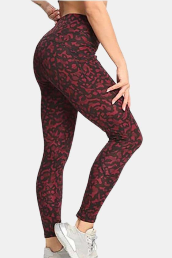 Activewear High Waisted Leopard Pattern Yoga Pants